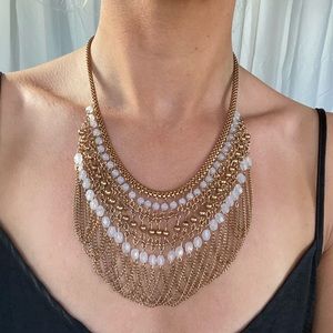Chain and beaded necklace